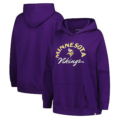 Women's '47 Purple Minnesota Vikings Plus Size Whirlwind Naomi Hoodie