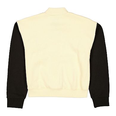 Women's New Era Tan/Black New York Knicks 2025/26 City Edition Full-Snap Fleece Jacket