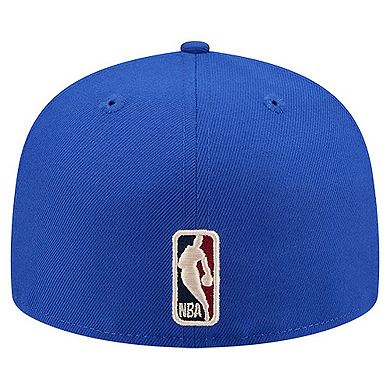 Men's New Era Blue Dallas Mavericks Core Logo 59FIFTY Fitted Hat