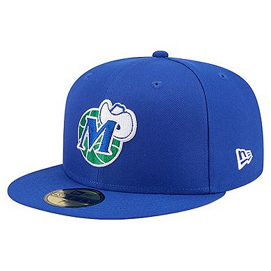 Men's New Era Blue Dallas Mavericks Core Logo 59FIFTY Fitted Hat