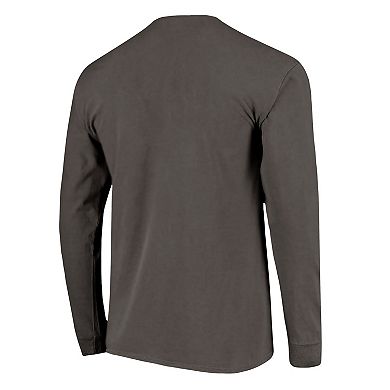 Women's Image One Charcoal Colorado Buffaloes String Lights Comfort Color Long Sleeve T-Shirt