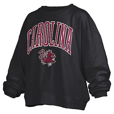 Women's Pressbox Black South Carolina Gamecocks Janise Fleece Sweatshirt