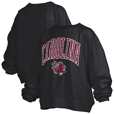 Women's Pressbox Black South Carolina Gamecocks Janise Fleece Sweatshirt