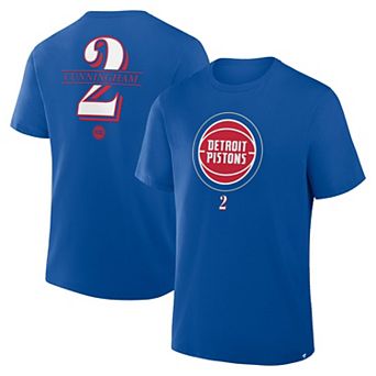 Men's Fanatics Cade Cunningham Blue Detroit Pistons In The Paint Name & Number T-Shirt