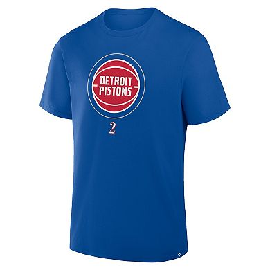 Men's Fanatics Cade Cunningham Blue Detroit Pistons In The Paint Name & Number T-Shirt