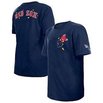 Youth New Era Navy Boston Red Sox Stars & Cap T-Shirt