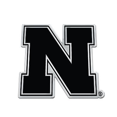 WinCraft Nebraska Huskers Chrome Auto Emblem