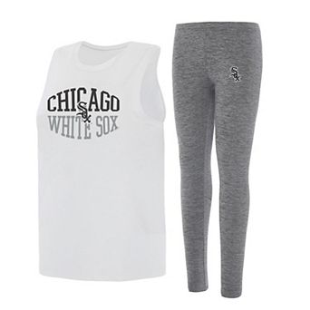 Women's Concepts Sport Charcoal/White Chicago White Sox Contend Tank & Leggings Set
