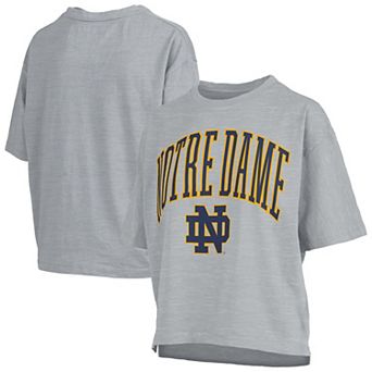 Women's Pressbox Gray Notre Dame Fighting Irish Nelson T-Shirt