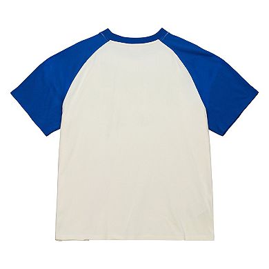 Women's Mitchell & Ness Cream New York Mets Boyfriend Raglan T-Shirt