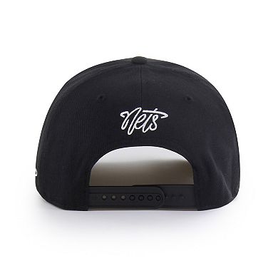 Men's Brand Seen by '47 Black Brooklyn Nets Sorry I Was Hooping Hitch Adjustable Hat