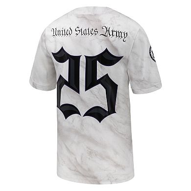 Men's Nike #25 White Army Black Knights Army 250 Collection Game Jersey