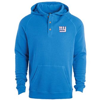 Men's Dunbrooke Royal New York Giants Montana Raglan Thermal Hoodie