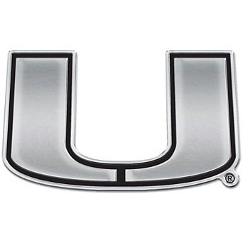 WinCraft Miami Hurricanes Chrome Auto Emblem