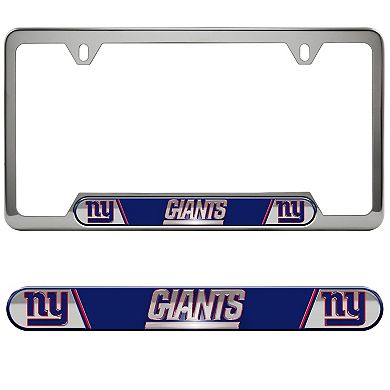 Logo Brands New York Giants Embossed License Plate Frame
