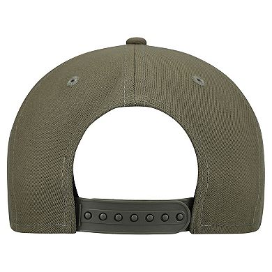 Youth New Era Olive Baltimore Ravens Color Pack A-Frame 9FIFTY Snapback Hat