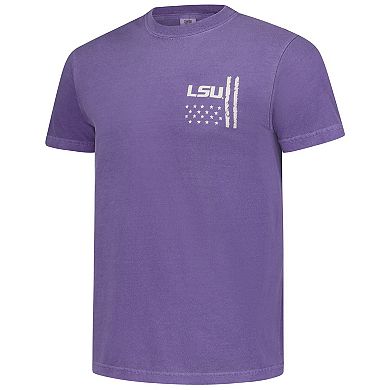 Men's Purple LSU Tigers Comfort Colors OHT Camo Overlay T-Shirt