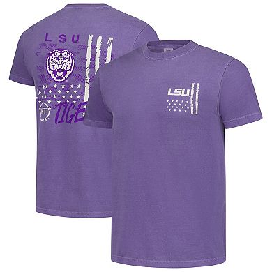 Men's Purple LSU Tigers Comfort Colors OHT Camo Overlay T-Shirt