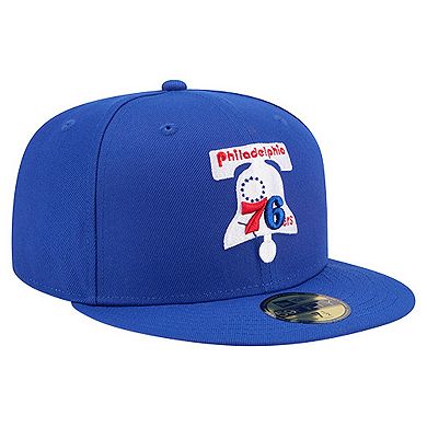 Men's New Era Royal Philadelphia 76ers Core Logo 59FIFTY Fitted Hat