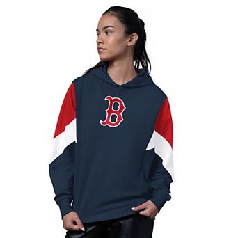 Women's Starter Navy Boston Red Sox Scrimmage Pullover Hoodie