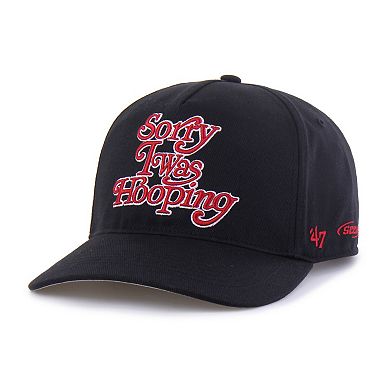 Men's Brand Seen by '47 Black Houston Rockets Sorry I Was Hooping Hitch Adjustable Hat