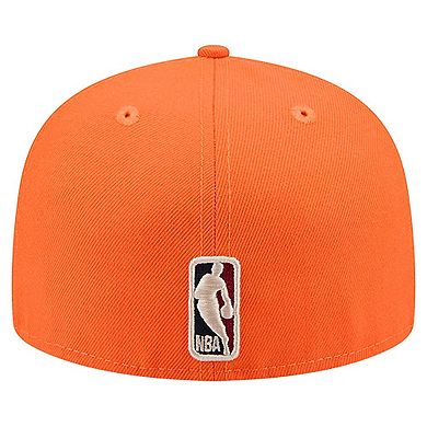 Men's New Era Orange Phoenix Suns Core Logo 59FIFTY Fitted Hat