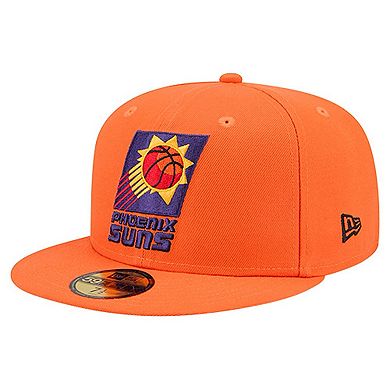 Men's New Era Orange Phoenix Suns Core Logo 59FIFTY Fitted Hat
