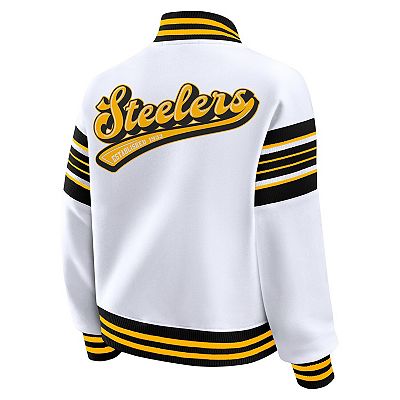Women's WEAR by Erin Andrews White Pittsburgh Steelers Plus Size
