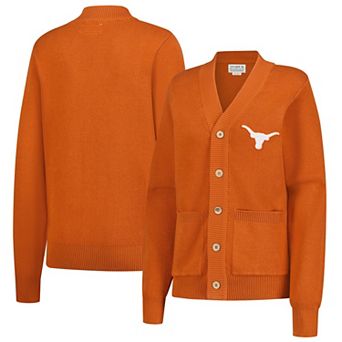 Unisex Uscape Apparel Texas Orange Texas Longhorns Chenille Patch Cardigan