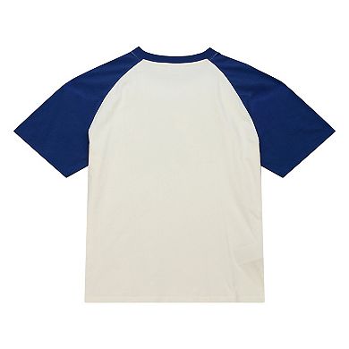 Women's Mitchell & Ness Cream Milwaukee Brewers Boyfriend Raglan T-Shirt