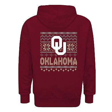 Youth Crimson Oklahoma Sooners Classic Holiday Sweater Hoodie