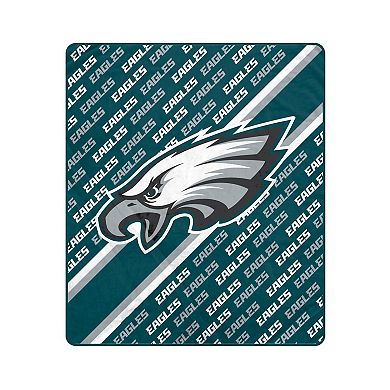 Pegasus Philadelphia Eagles 60" x 70" Diagonal Lined Wordmark Ultra Soft Blanket