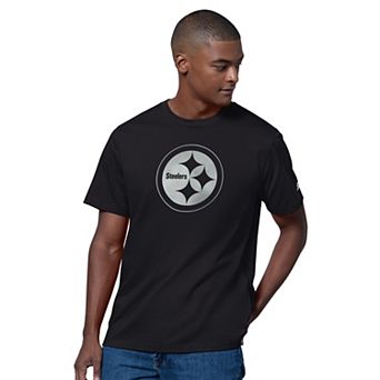 Men's Starter Black Pittsburgh Steelers Thursday Night Gridiron T-Shirt