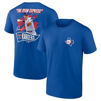Men's Fanatics Nolan Ryan Deep Royal Texas Rangers Retired Player Nickname Name & Number T-Shirt