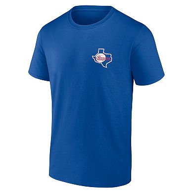 Men's Fanatics Nolan Ryan Deep Royal Texas Rangers Retired Player Nickname Name & Number T-Shirt