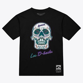 Women's Mitchell & Ness Black Arizona Diamondbacks Sugar Skull Boxy T-Shirt