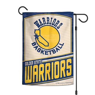 WinCraft Golden State Warriors 12" x 18" Hardwood Classics Double-Sided Garden Flag