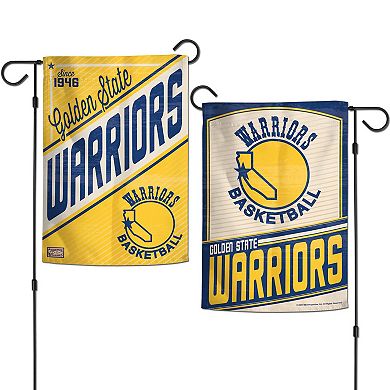 WinCraft Golden State Warriors 12" x 18" Hardwood Classics Double-Sided Garden Flag