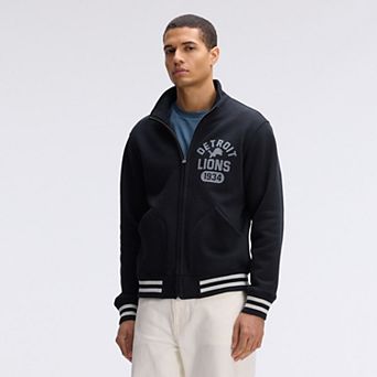 Fanatics Black Detroit Lions IconicFleece Full-Zip Jacket