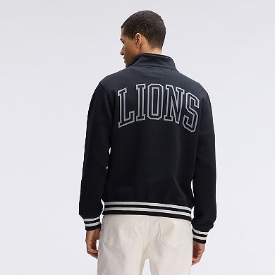 Fanatics Black Detroit Lions IconicFleece Full-Zip Jacket