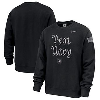 Men's Nike Black Army Black Knights Army 250 Collection Club Fleece Sweatshirt