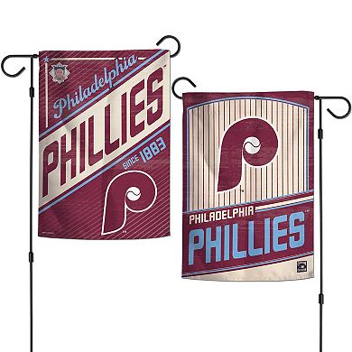 WinCraft Philadelphia Phillies 12" x 18" Cooperstown Collection Double-Sided Garden Flag