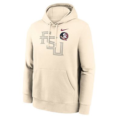 Men's Nike Cream Florida State Seminoles Campus Shadow Hoodie