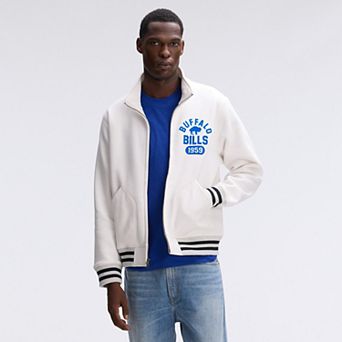 Fanatics Oatmeal Buffalo Bills IconicFleece Full-Zip Jacket