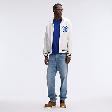 Fanatics Oatmeal Buffalo Bills IconicFleece Full-Zip Jacket