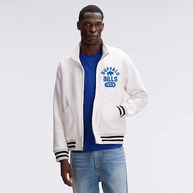 Fanatics Oatmeal Buffalo Bills IconicFleece Full-Zip Jacket