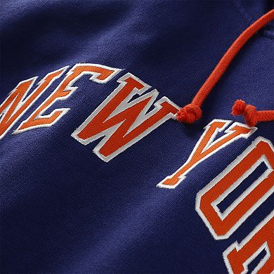 Men's Mitchell & Ness Blue New York Knicks Hardwood Classics Big & Tall Hoodie