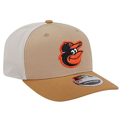 Men's New Era Stone Baltimore Orioles 9SEVENTY Trucker Adjustable Hat
