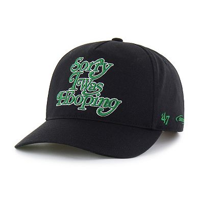 Men's Brand Seen by '47 Black Boston Celtics Sorry I Was Hooping Hitch Adjustable Hat