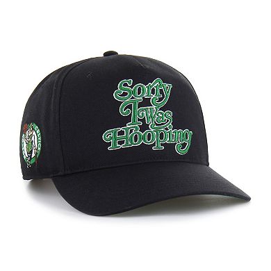 Men's Brand Seen by '47 Black Boston Celtics Sorry I Was Hooping Hitch Adjustable Hat